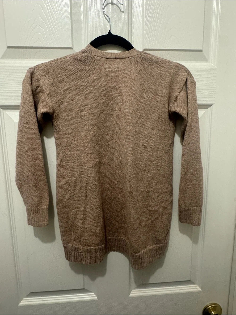 Old Navy girl’s Tan Open-Front Cardigan with Front Pockets sz 6/7